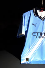 Manchester City | ERLING HAALAND #9 | 2025-26 | Home Kit | Latest Design | Blue & White | Collared Kit | Oversized Fit