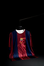 FC Barcelona x Travis Scott | CACTUS JACK #2 | 2000-01 | Home Special Kit | Maroon & Navy Blue | Oversized Fit