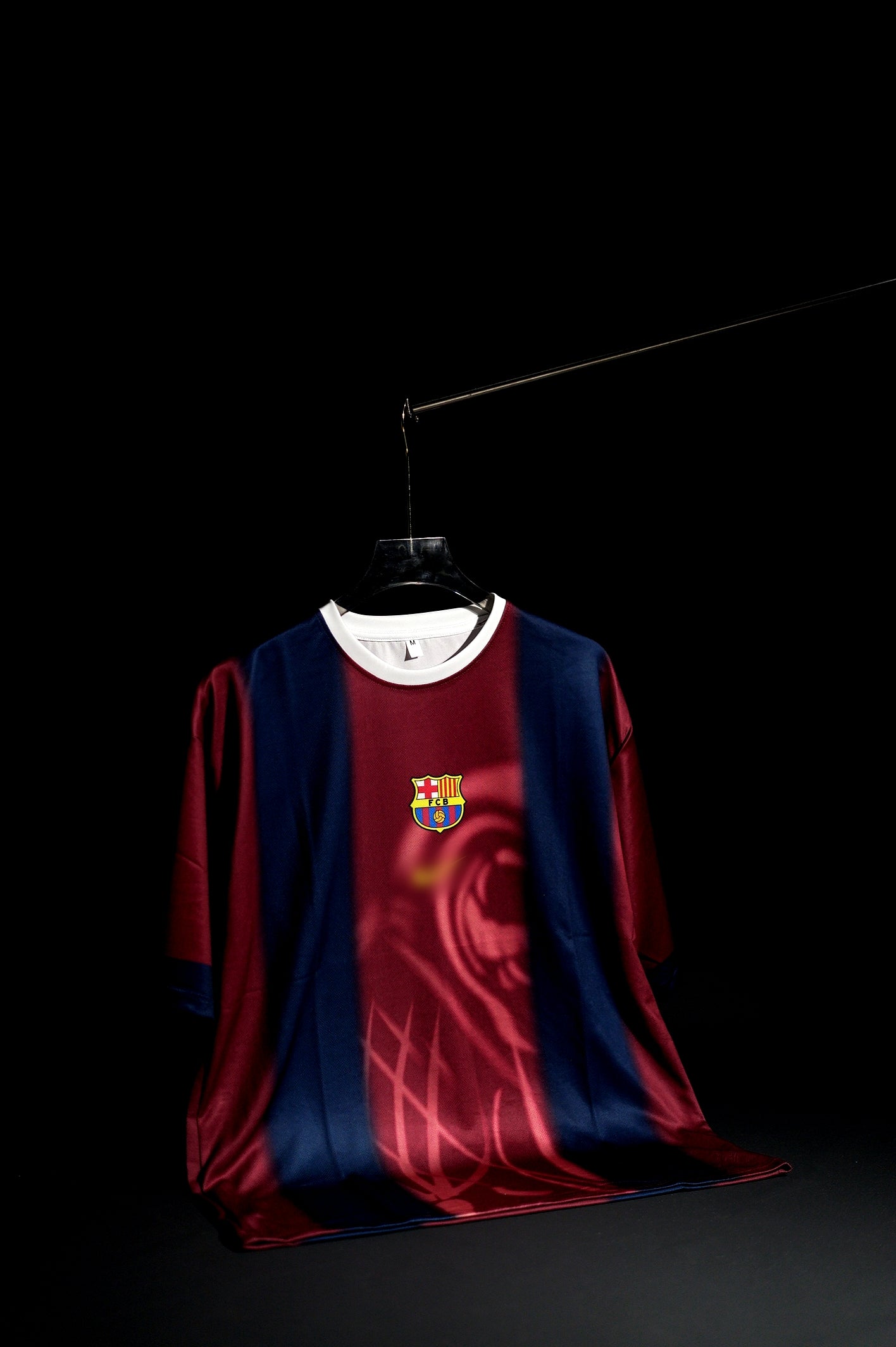 FC Barcelona x Travis Scott | CACTUS JACK #2 | 2000-01 | Home Special Kit | Maroon & Navy Blue | Oversized Fit