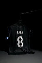 Real Madrid | KAKA #8 | 2009-10 | Away Kit | bwin | Retro Design | Black | Collared Kit | Regular Fit