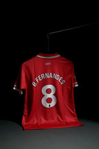 Manchester United FC | BRUNO FERNANDES #8 | 2026-27 | Home Kit | Snapdragon | Latest Design | Red | Collared Kit | Regular Fit