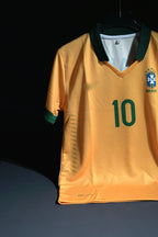 Brazil | KAKA #10 | 2010-11 | Home Kit | Retro Design | Yellow | Collared Kit | Regular Fit