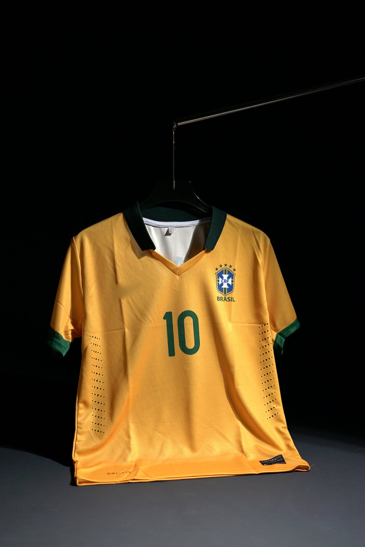 Brazil | KAKA #10 | 2010-11 | Home Kit | Retro Design | Yellow | Collared Kit | Regular Fit