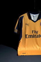Arsenal FC | OZIL #11 | 2016-17 | Away Kit | Fly Emirates | Retro Design | Yellow | Collared Kit | Regular Fit