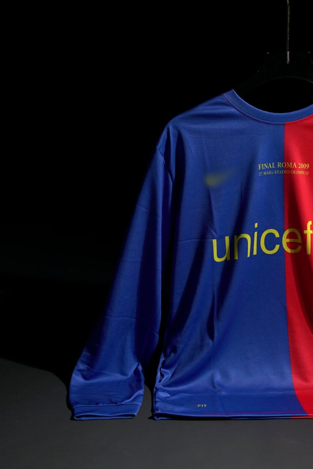 FC Barcelona | LIONEL MESSI #10 | 2008-09 | UCL Final | Home Kit | Unicef | Retro Design | Red & Blue | Full Sleeve Fit