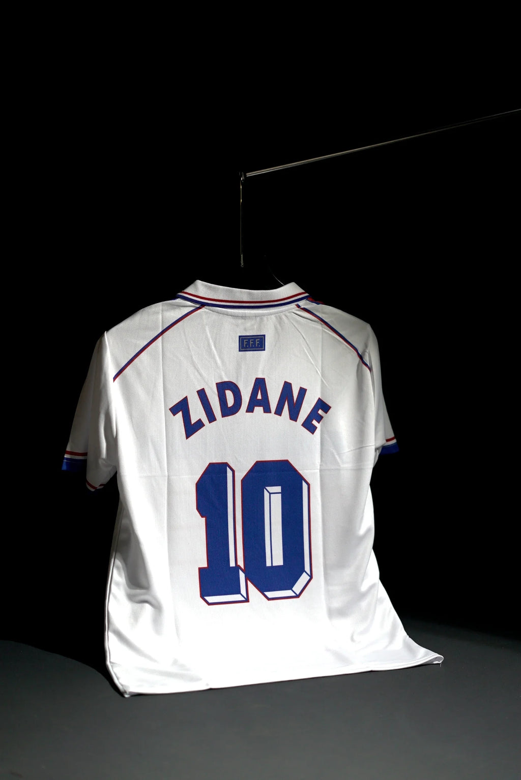 France | ZINEDINE ZIDANE #10 | 1998 FIFA World Cup | Away Kit | Retro Design | White | Collared Kit | Regular Fit