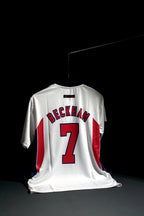 England | DAVID BECKHAM #7 | 1998 FIFA World Cup | Home Kit | Retro Design | White | Collared Kit | Regular Fit
