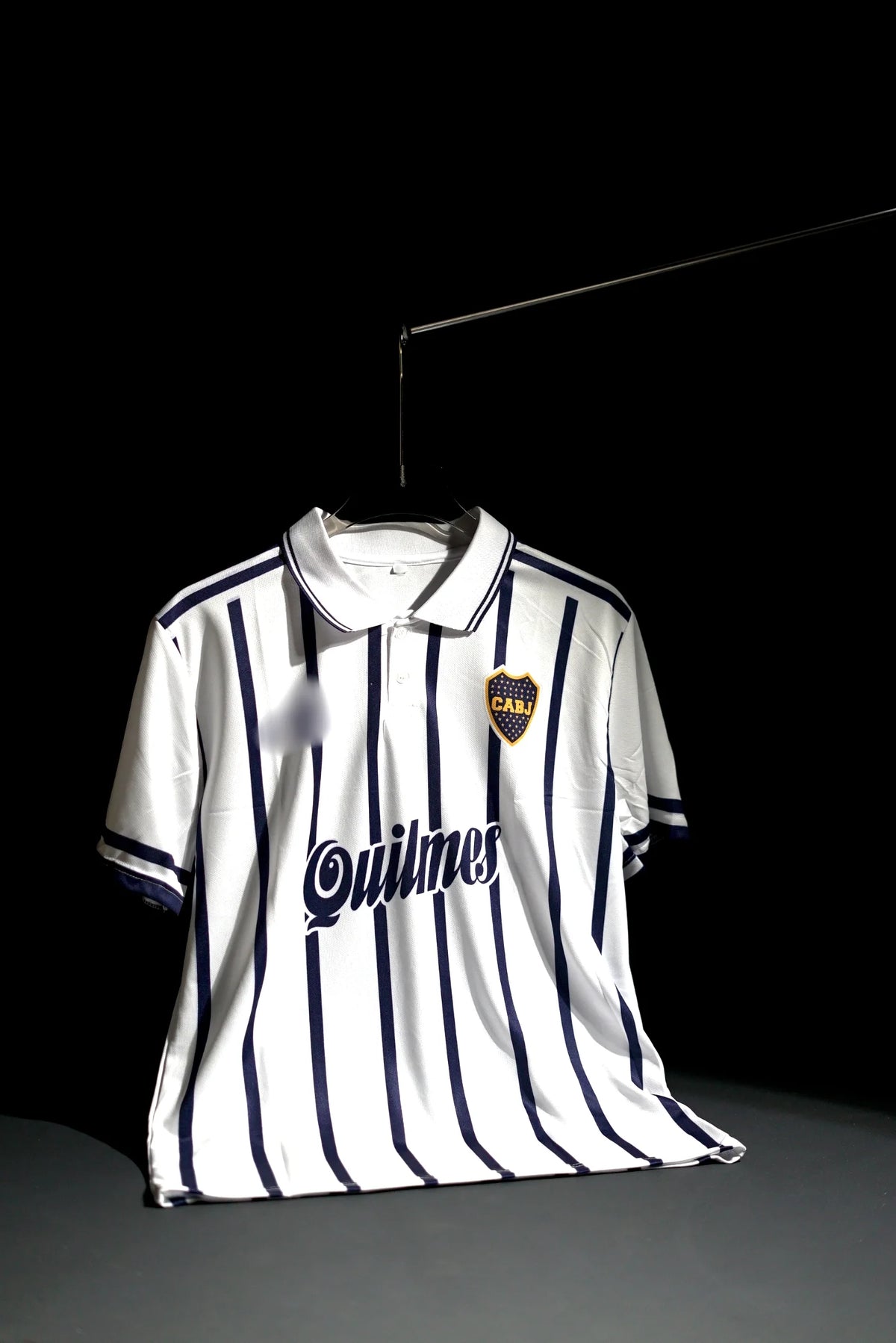 Boca Juniors FC | DIEGO MARADONA #10 | 1996-97 | Away Kit | Quilmes | Retro Design | White | Collared Kit | Regular Fit