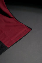 AC Milan | Polo Casual Tshirt #22 | Special Design | Embroidered Badges | Maroon & Black | Zip with Collared Kit | Regular Fit