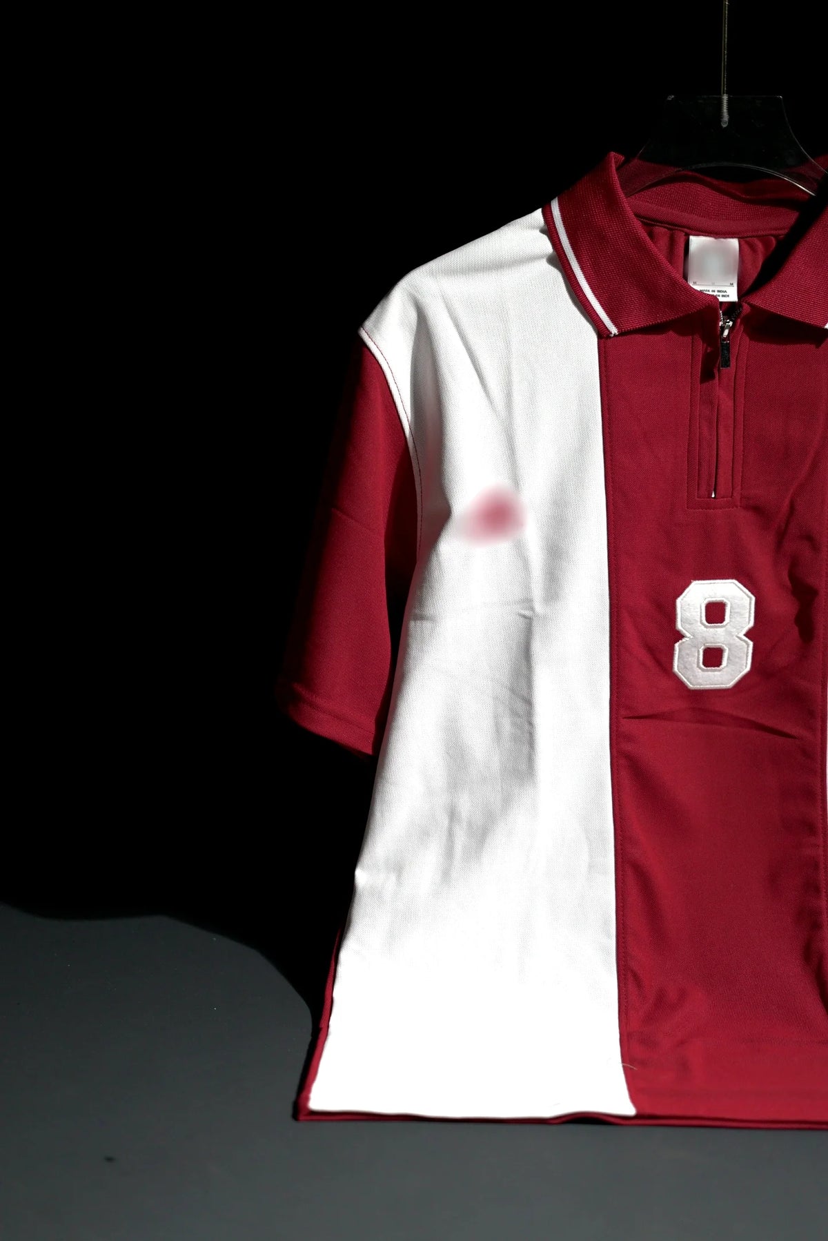 Liverpool FC | Polo Casual Tshirt #8 | Special Design | Embroidered Badges | Red & White | Zip with Collared Kit | Regular Fit