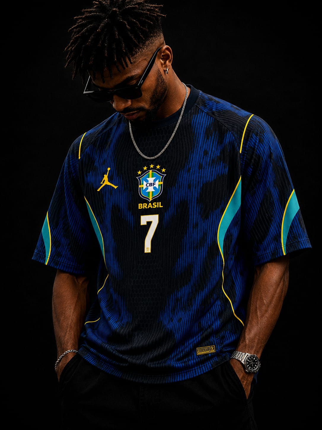 Brazil Vinicius Jr Oversized Jersey - Elite Edition