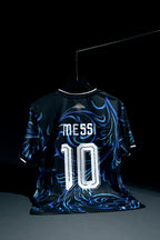 Argentina | LIONEL MESSI #10 | 2026 FIFA World Cup | Away Kit | Latest Design | Black & Blue | Regular Fit