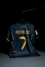 Real Madrid | CRISTIANO RONALDO #7 | 2011-12 | Away Kit | bwin | Retro Design | Black | Regular Fit
