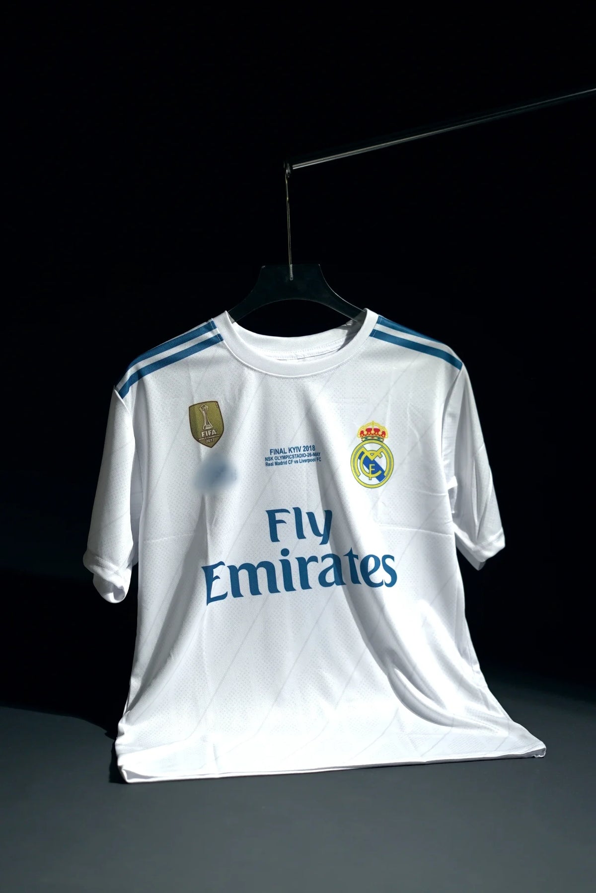 Real Madrid | CRISTIANO RONALDO #7 | 2017-18 | Home Kit | Fly Emirates | UCL Final Edition | Retro Design | White | Regular Fit