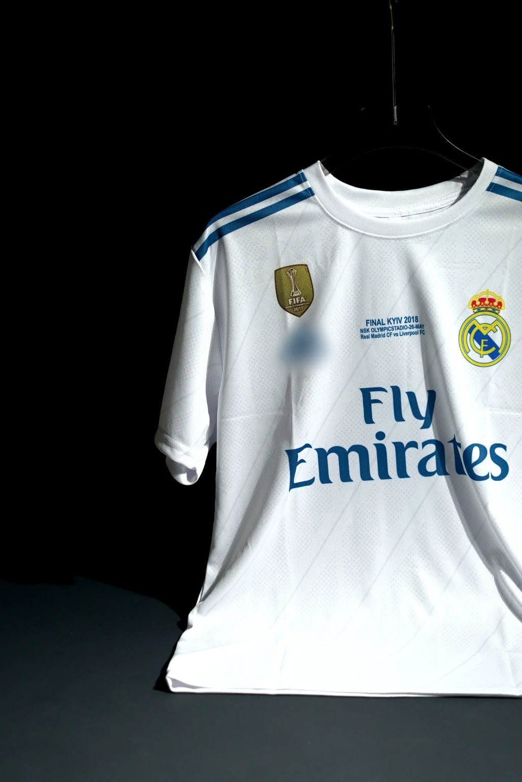 Real Madrid | CRISTIANO RONALDO #7 | 2017-18 | Home Kit | Fly Emirates | UCL Final Edition | Retro Design | White | Regular Fit