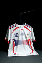 France | ZINEDINE ZIDANE #10 | 2006 FIFA World Cup | Home Kit | Retro Design | White | Regular Fit