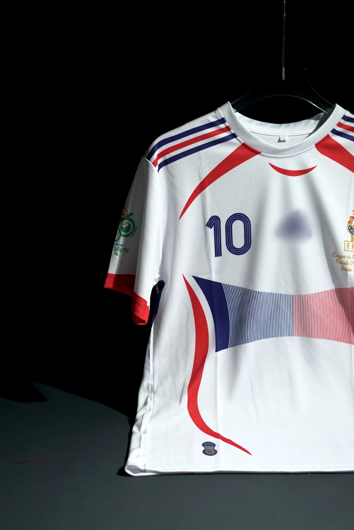 France | ZINEDINE ZIDANE #10 | 2006 FIFA World Cup | Home Kit | Retro Design | White | Regular Fit