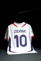France | ZINEDINE ZIDANE #10 | 2006 FIFA World Cup | Home Kit | Retro Design | White | Regular Fit