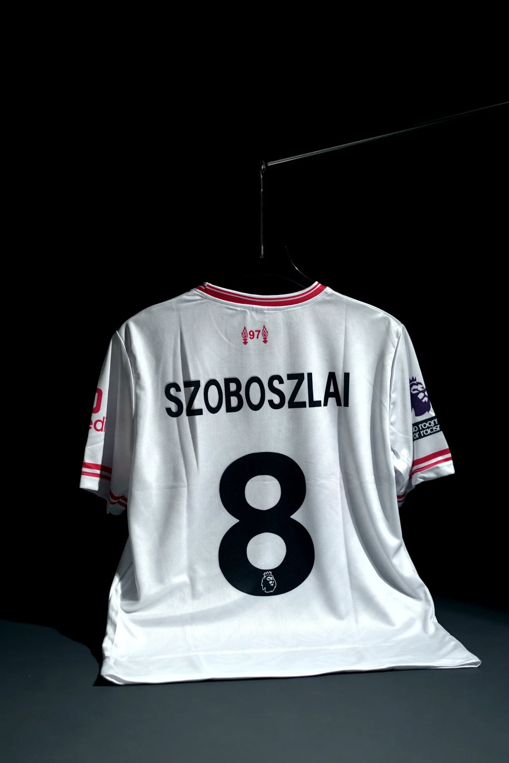 Liverpool FC | SZOBOSZLAI #8 | 2026-27 | Away Kit | Standard Chartered | Latest Design | White | Regular Fit