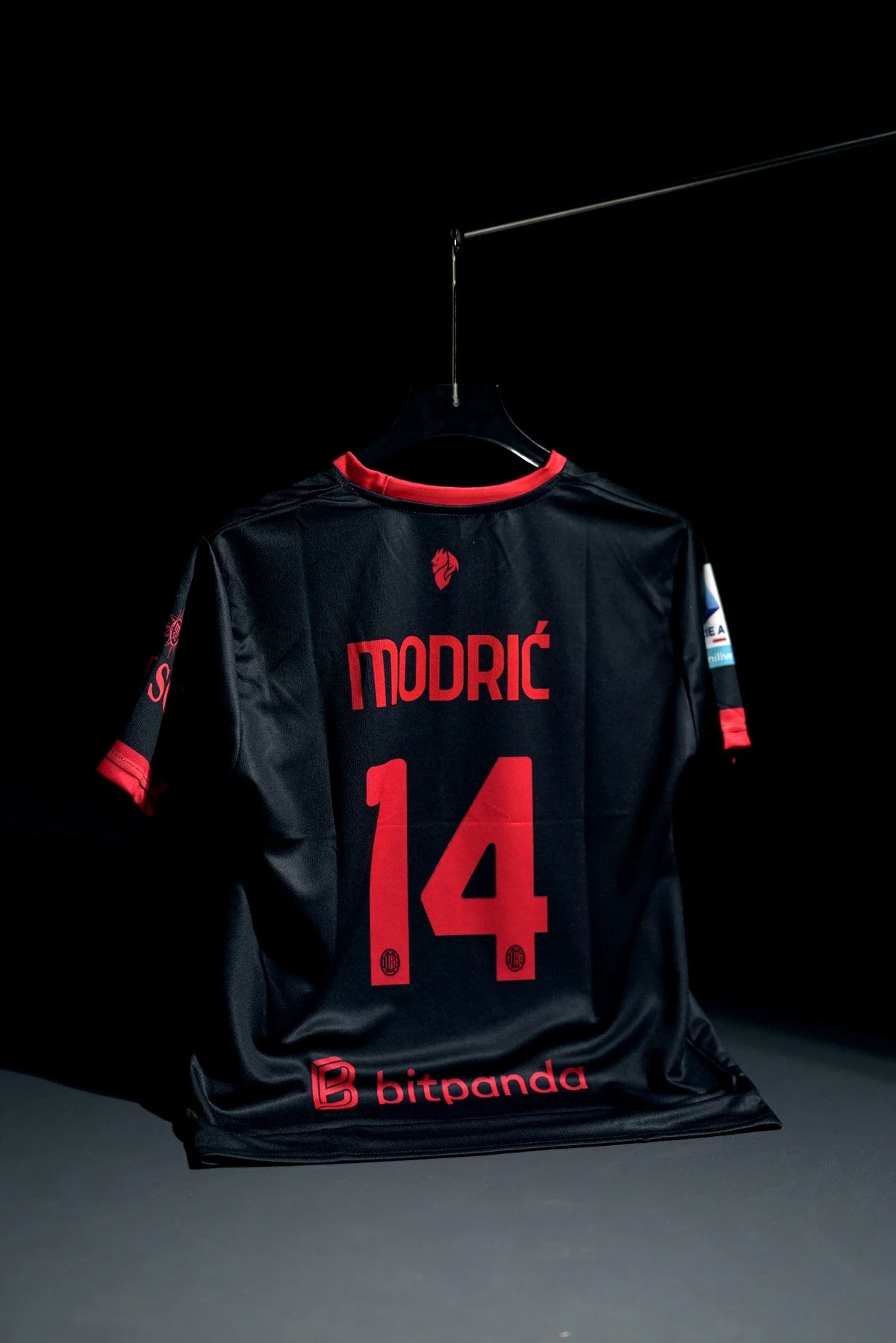 AC Milan | LUKA MODRIC #14 | 2026-27 | Third Kit | Emirates | Latest Design | Black & Red | Regular Fit