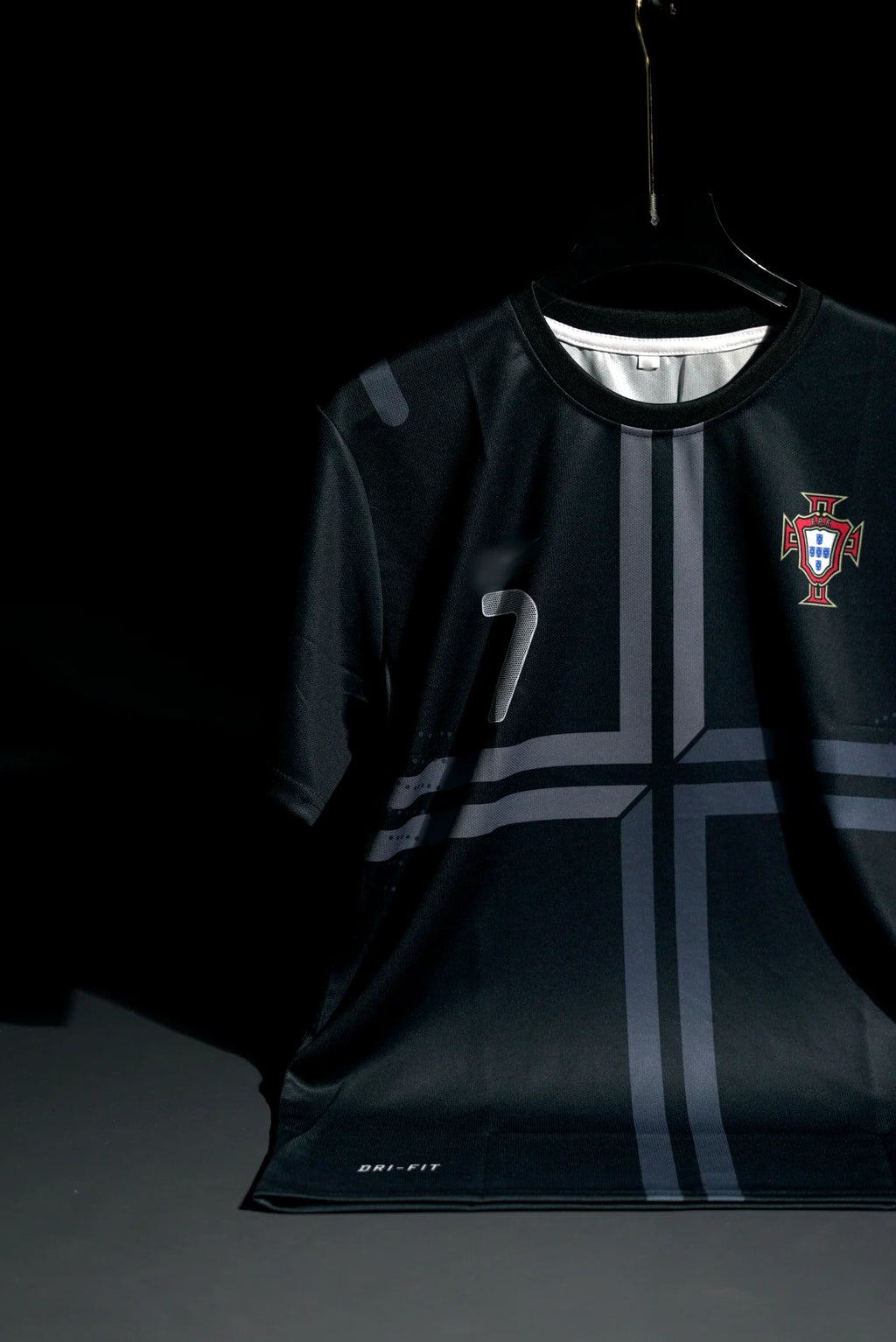 Portugal | CRISTIANO RONALDO #7 | 2013-14| Away Kit | Retro Design | Black | Regular Fit