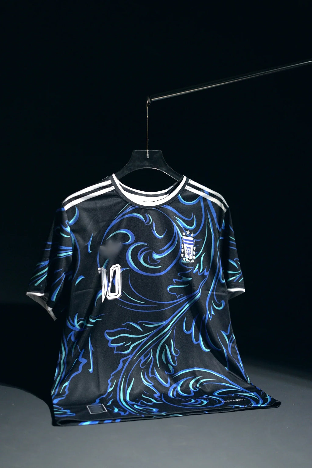 Argentina | LIONEL MESSI #10 | 2026 FIFA World Cup | Away Kit | Latest Design | Black & Blue | Regular Fit