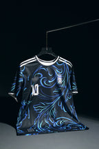 Argentina | LIONEL MESSI #10 | 2026 FIFA World Cup | Away Kit | Latest Design | Black & Blue | Regular Fit