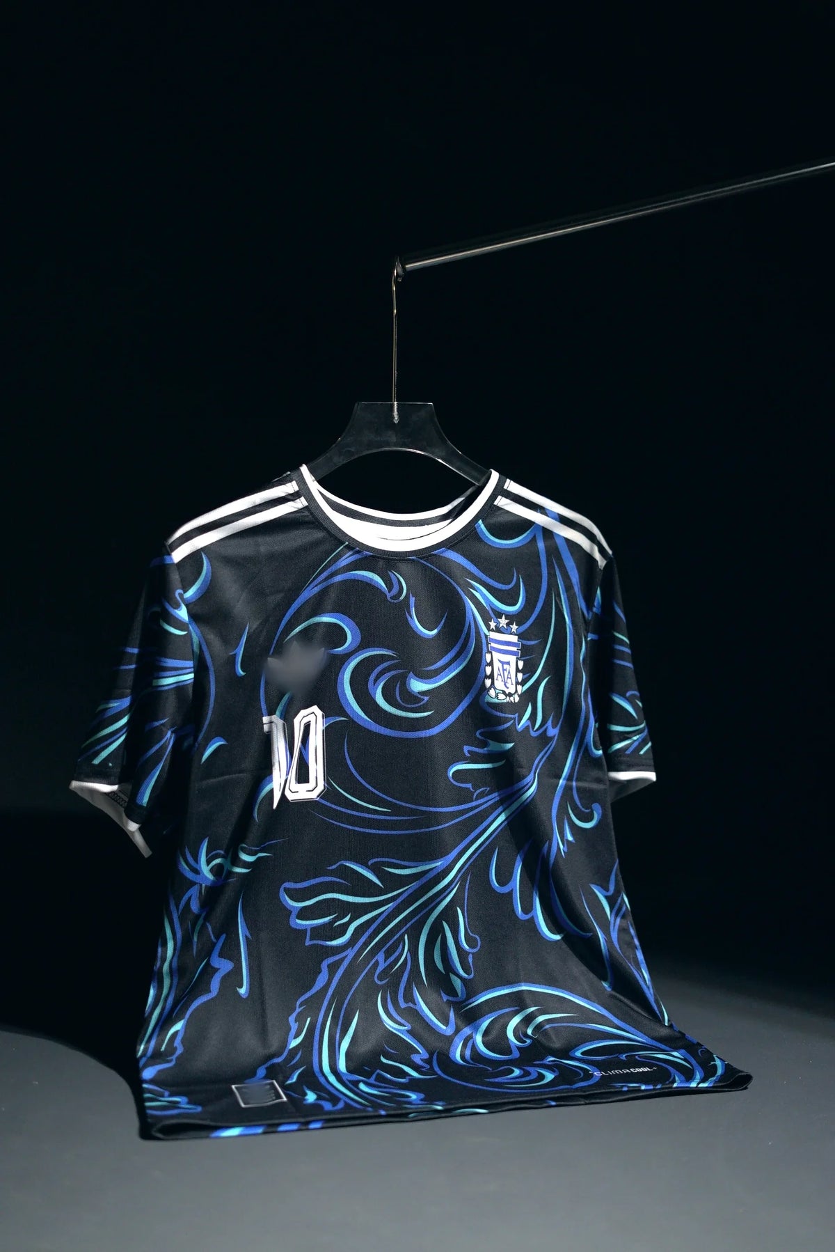 Argentina | LIONEL MESSI #10 | 2026 FIFA World Cup | Away Kit | Latest Design | Black & Blue | Regular Fit