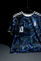 Argentina | LIONEL MESSI #10 | 2026 FIFA World Cup | Away Kit | Latest Design | Black & Blue | Regular Fit