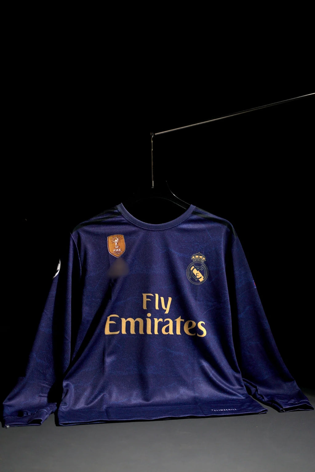 Real Madrid | SERGIO RAMOS #4 | 2019-20 | Away Kit | Fly Emirates | Retro Design | Dark Blue | Full Sleeve Fit