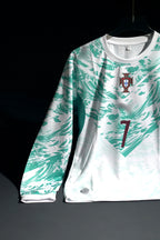 Portugal | CRISTIANO RONALDO #7 | 2026 FIFA World Cup | Away Kit | Latest Design | White & Green | Full Sleeve Fit
