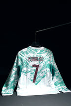 Portugal | CRISTIANO RONALDO #7 | 2026 FIFA World Cup | Away Kit | Latest Design | White & Green | Full Sleeve Fit