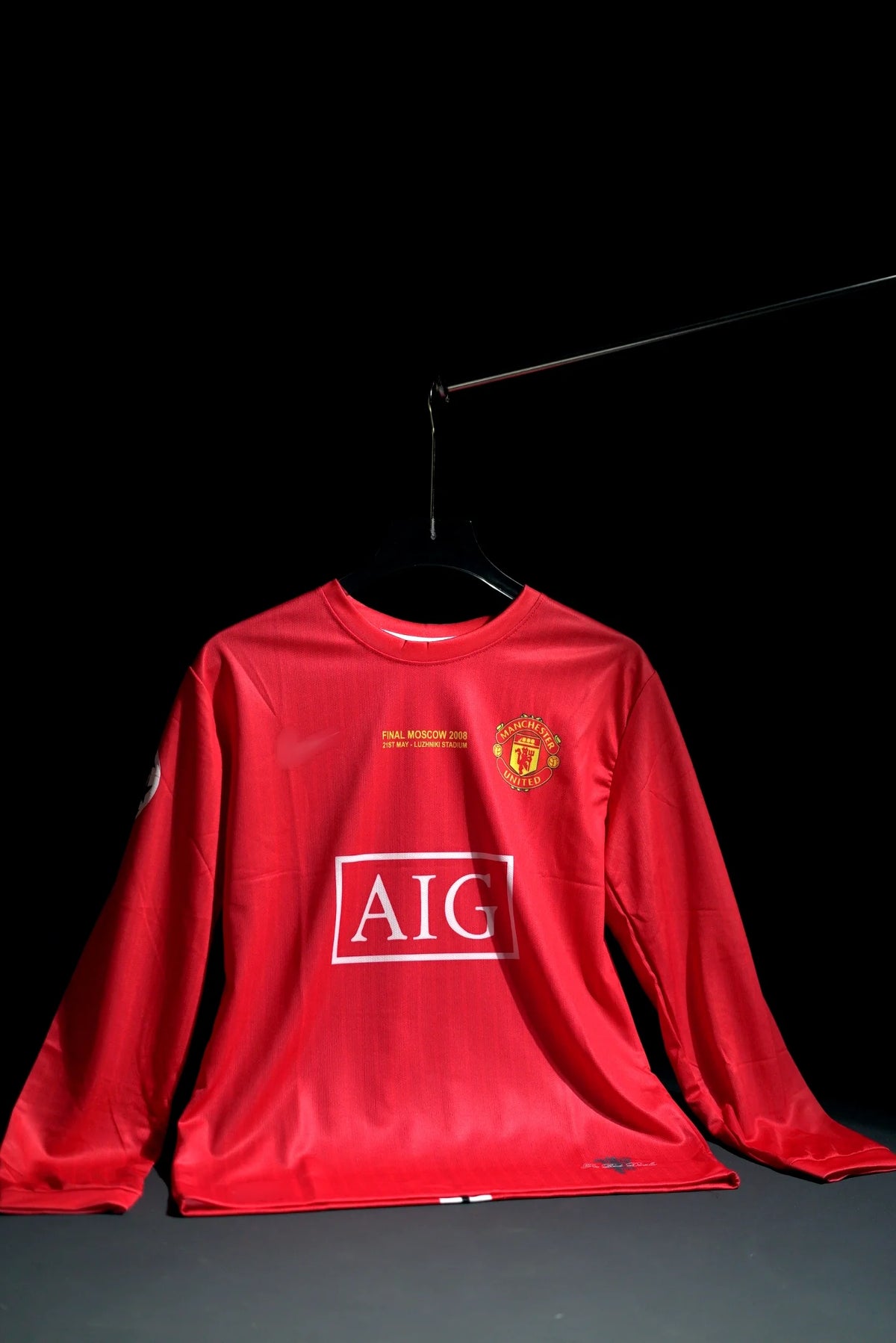 Manchester United FC | CRISTIANO RONALDO #7 | 2007-08 | Home Kit | AIG | Retro Design | Red | Full Sleeve Fit
