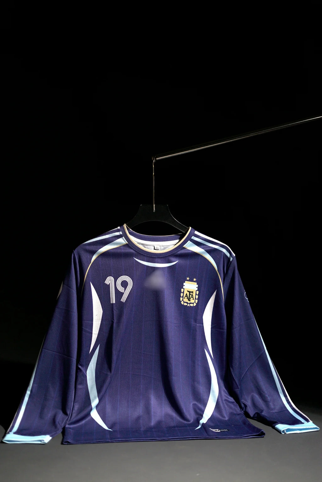 Argentina | LIONEL MESSI #10 | 2006 FIFA World Cup | Away Kit | Retro Design | Dark Blue | Full Sleeve Fit