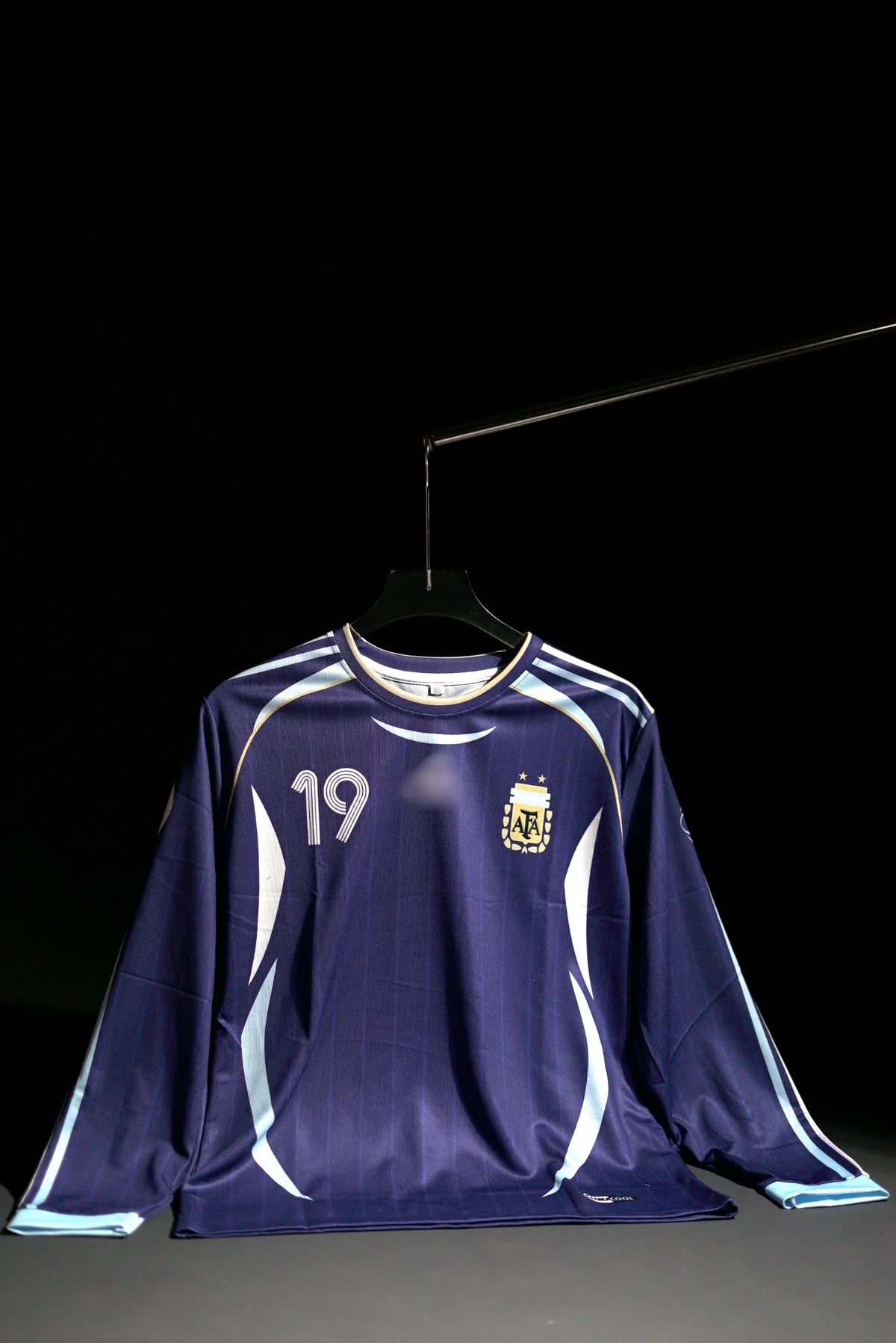 Argentina | LIONEL MESSI #10 | 2006 FIFA World Cup | Away Kit | Retro Design | Dark Blue | Full Sleeve Fit