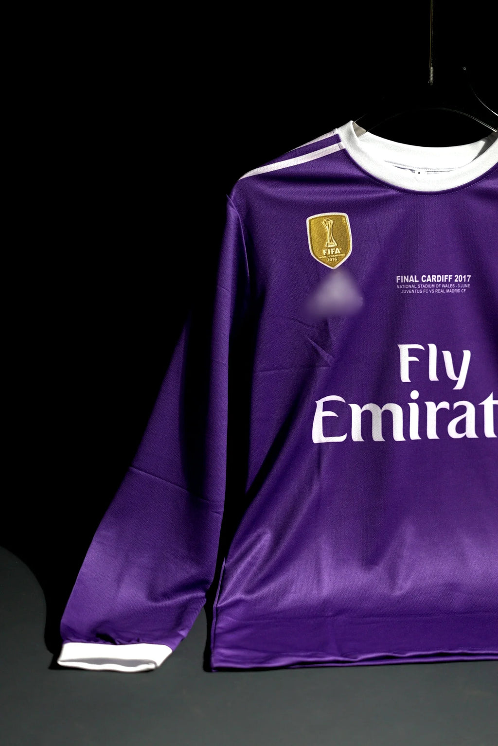Real Madrid | CRISTIANO RONALDO #7 | 2016-17 | Away Kit | Fly Emirates | Retro Design | Purple | Full Sleeve Fit