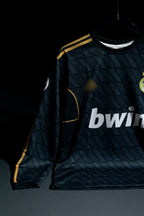 Real Madrid | SERGIO RAMOS #4 | 2011-12 | Away Kit | bwin | Retro Design | Black | Full Sleeve Fit